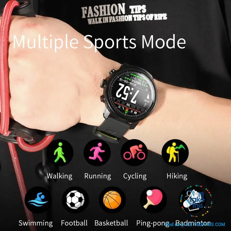 ⌚ Super Sports Carbonfibre Smartwatches, Multi-Sports Mode - Bluetooth, 3 Color options