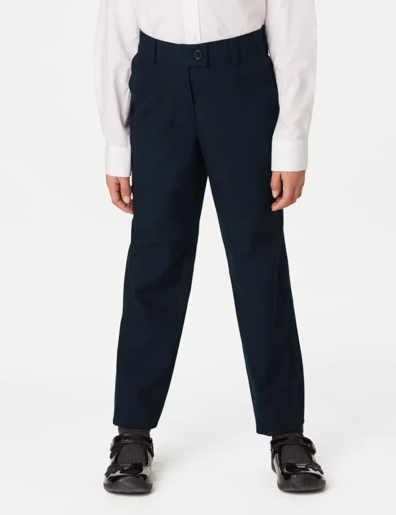 2pk Girls' Slim Leg School Trousers (2-18 Yrs)