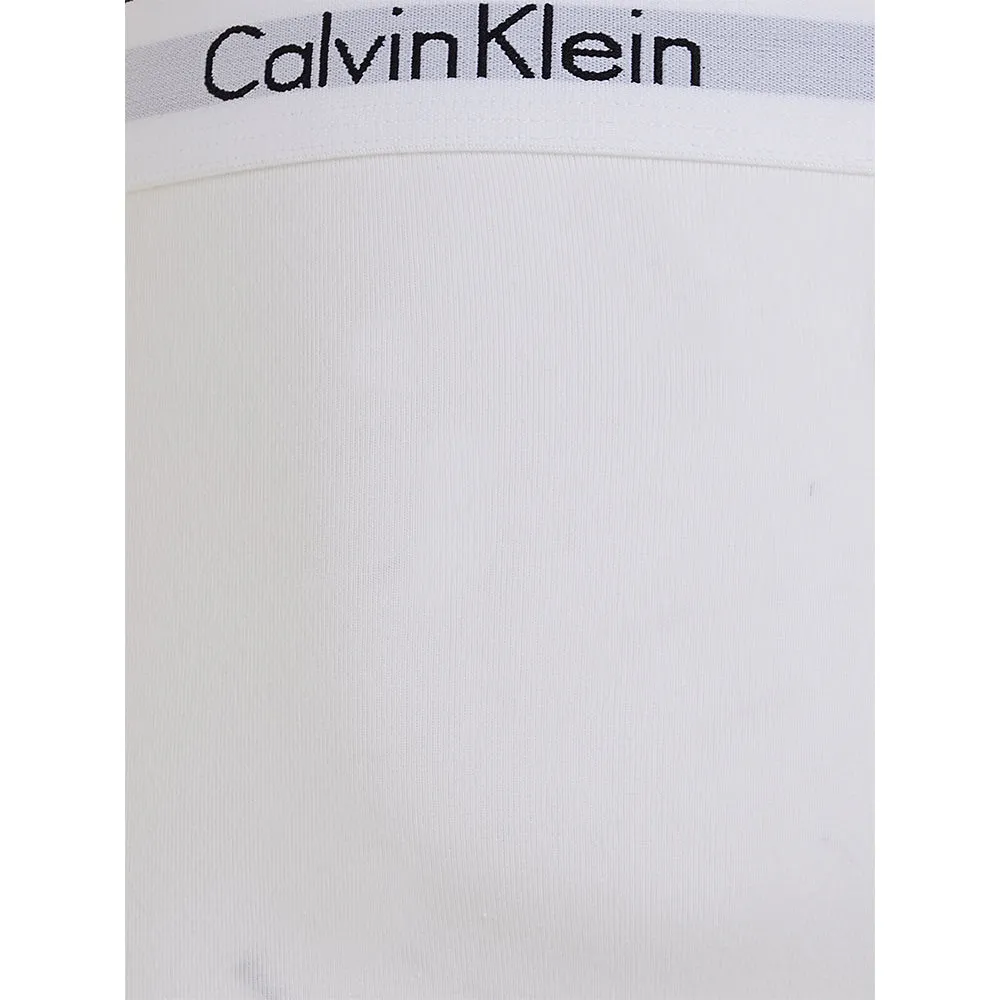 3-Pack Modern Cotton Boxer Trunks, White