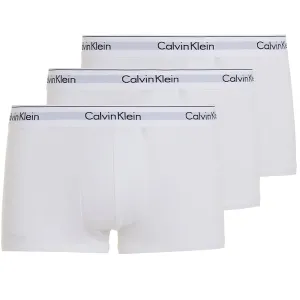 3-Pack Modern Cotton Boxer Trunks, White
