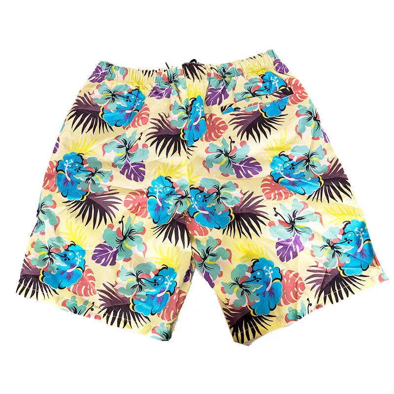 46 NEW $725 PRADA Men Floral Print RUBBER LOGO Swim Shorts TRUNKS & TRAVEL POUCH