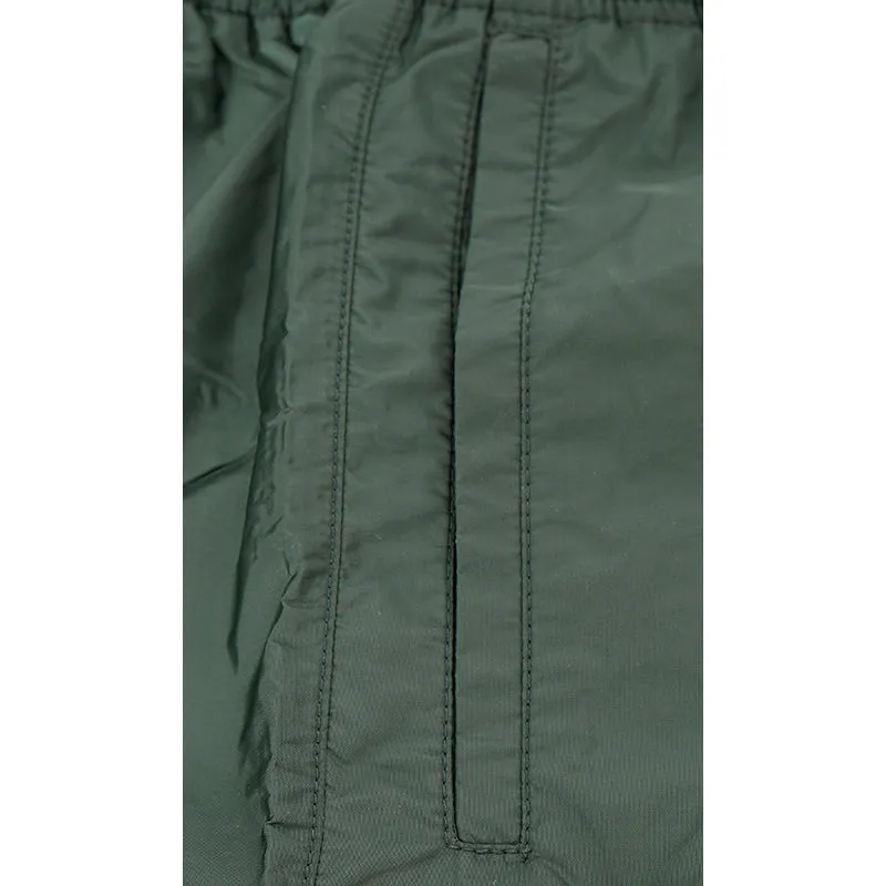 58 NEW $725 PRADA Men Green Nylon LINE-A LOGO Swim Shorts TRUNKS & TRAVEL POUCH