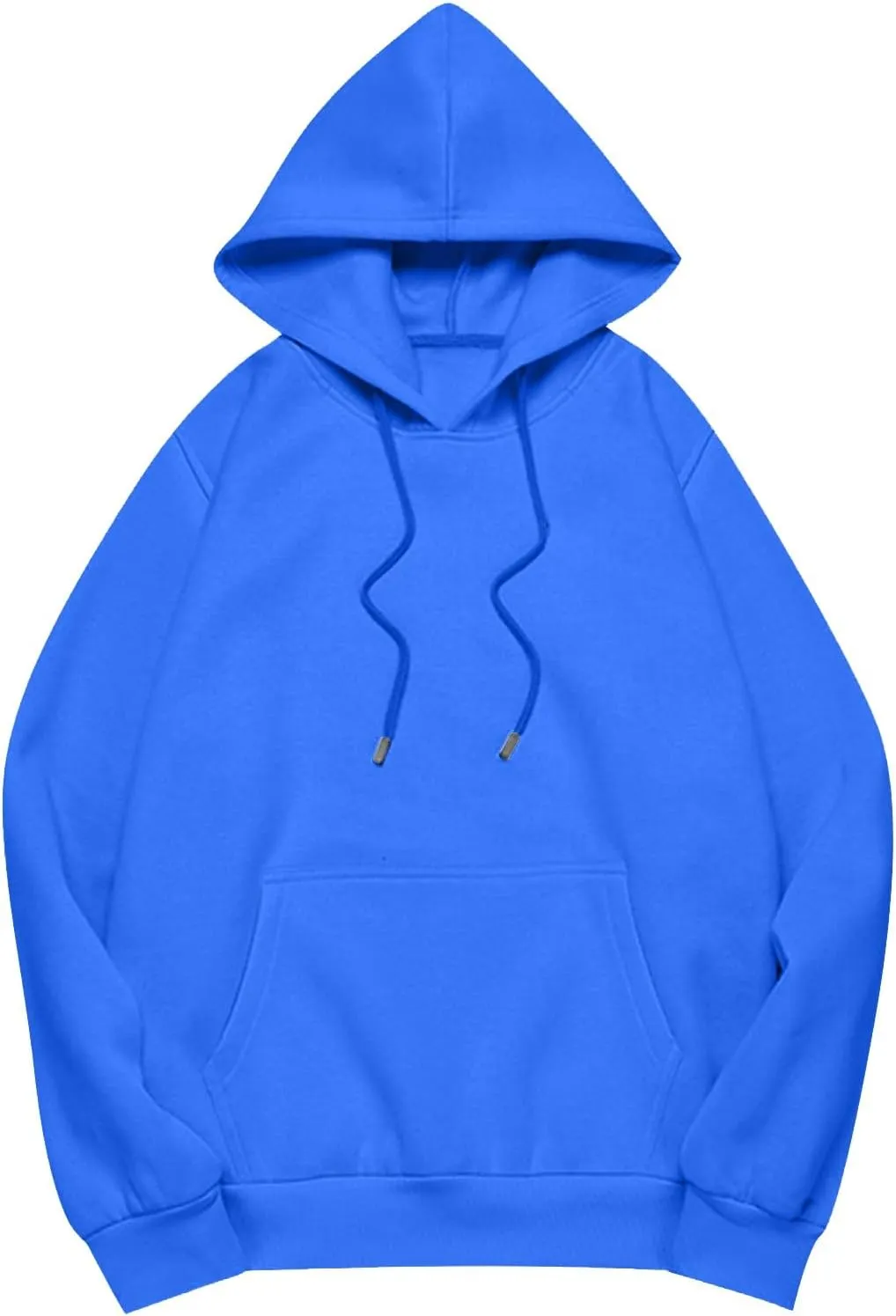 ADHOWBEW Womens Hoodies 2024 Fashion Oversized Drop Shoulder Long Sleeve Drawstring Sweatshirt Pullover with Pockets