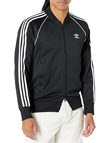 adidas Originals mens Adicolor Classics Superstar Track Jacket, Black/White, Large US
