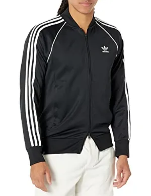 adidas Originals mens Adicolor Classics Superstar Track Jacket, Black/White, Large US