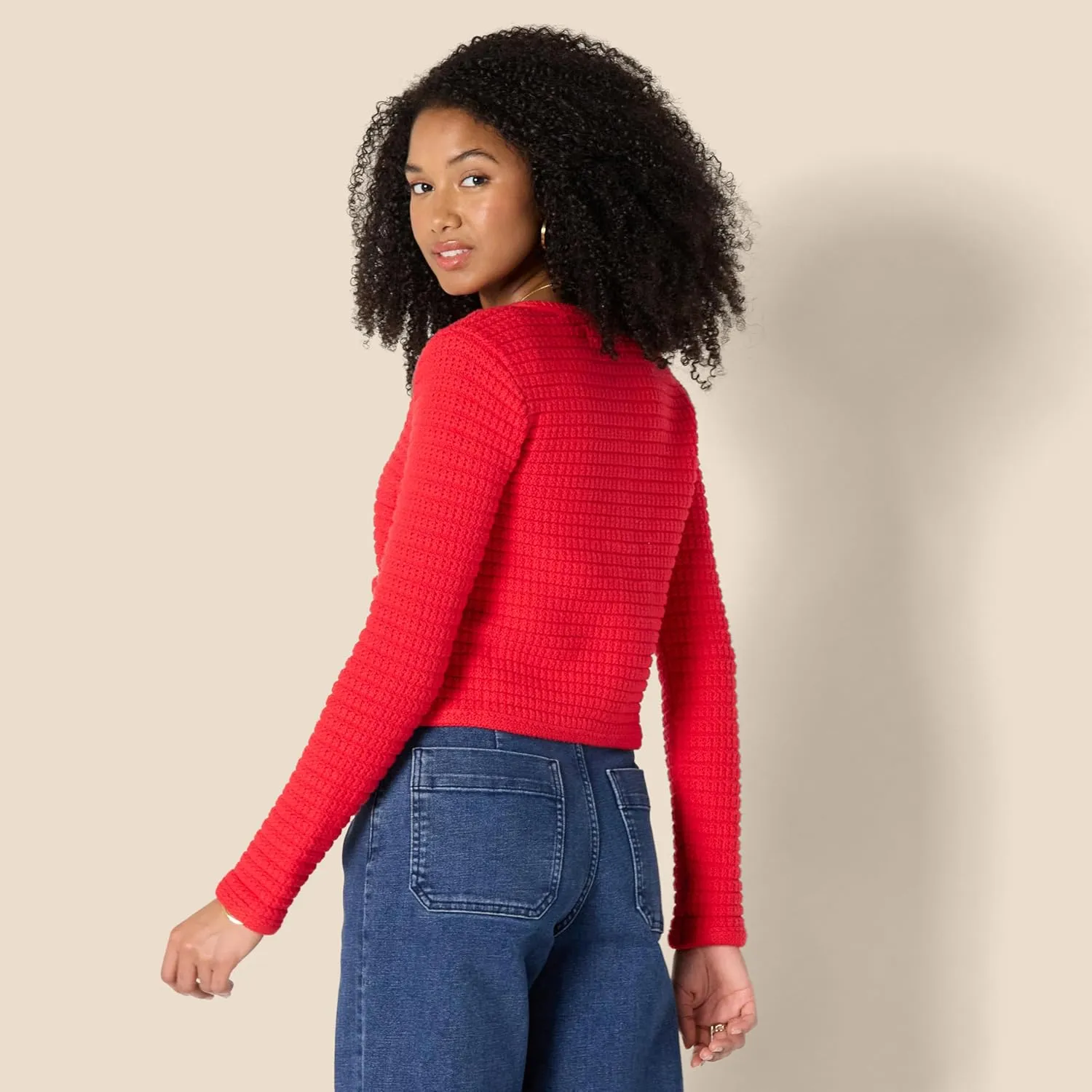 Amazon Essentials Women's Regular-Fit Midweight Cardigan Sweater