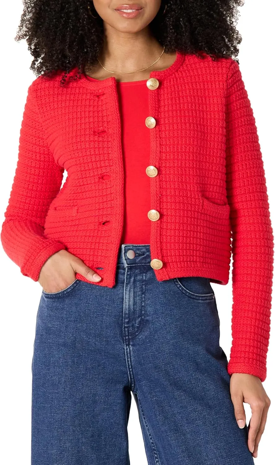 Amazon Essentials Women's Regular-Fit Midweight Cardigan Sweater