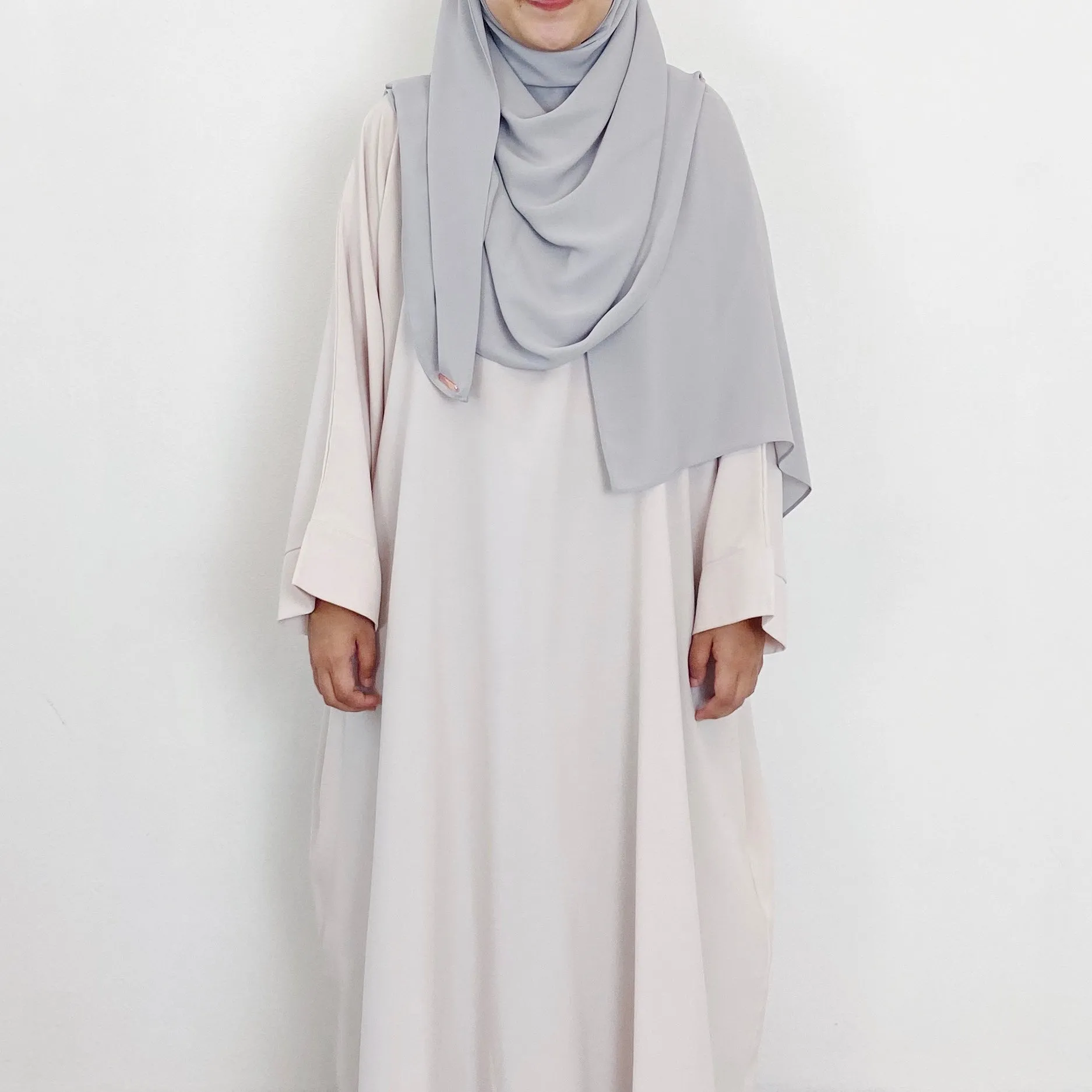 AS/IS - Premium Chiffon : Light Grey