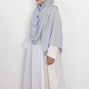 AS/IS - Super Wide Shawl : Light Grey