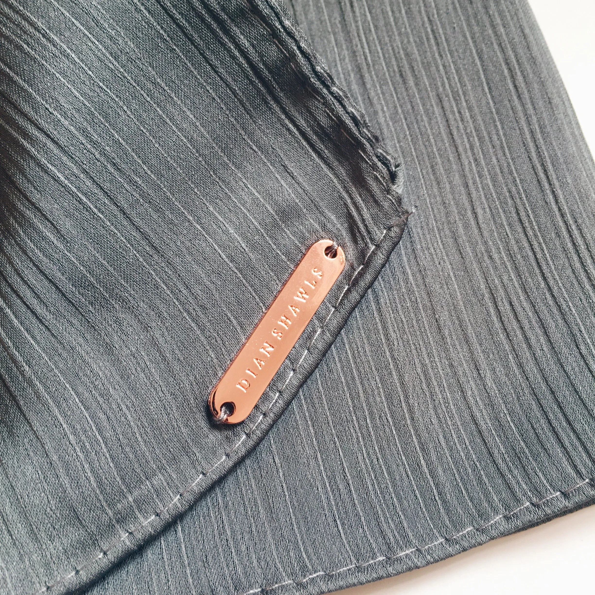 AS/IS - Textured Satin : Silver Mist