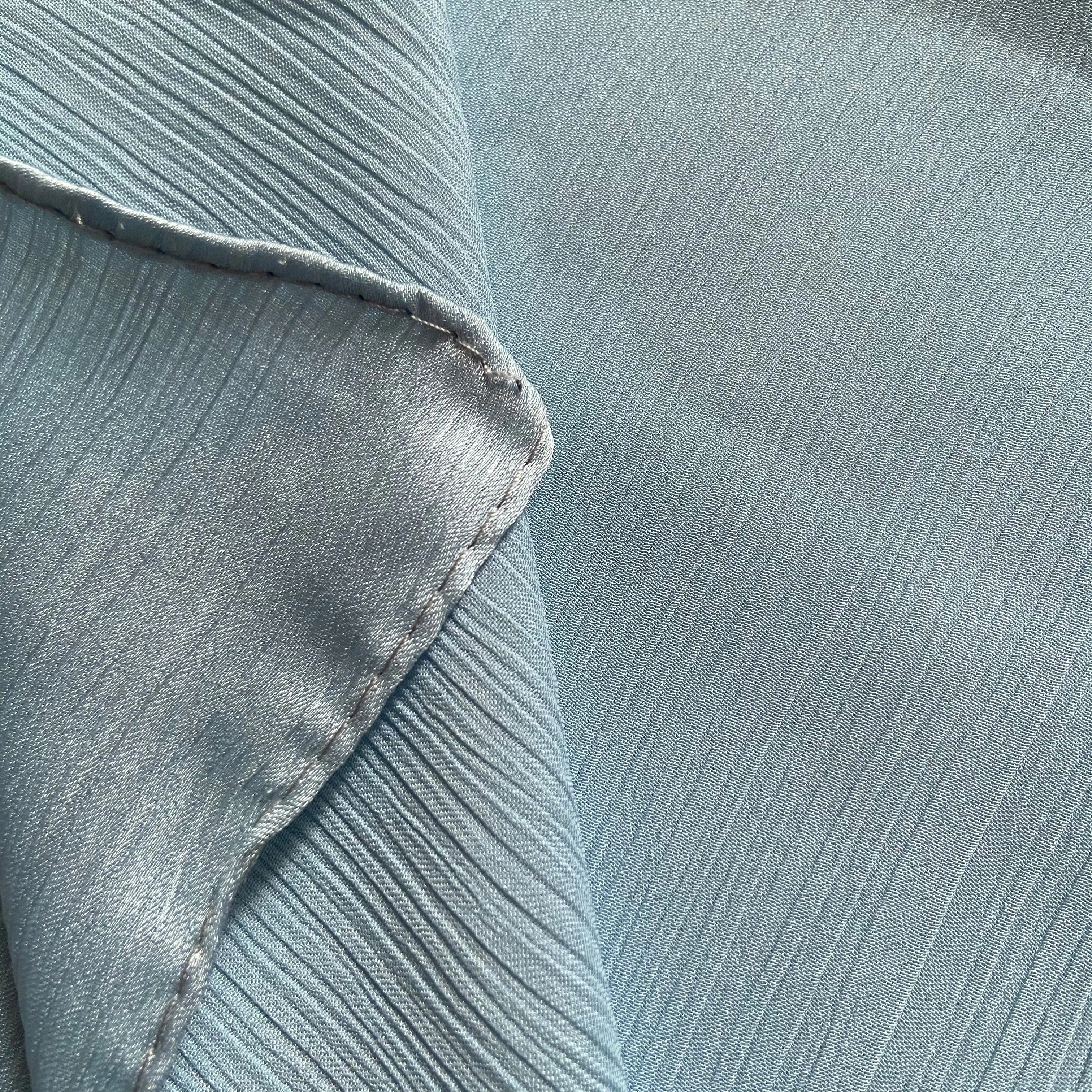 AS/IS - Textured Satin : Sky Blue