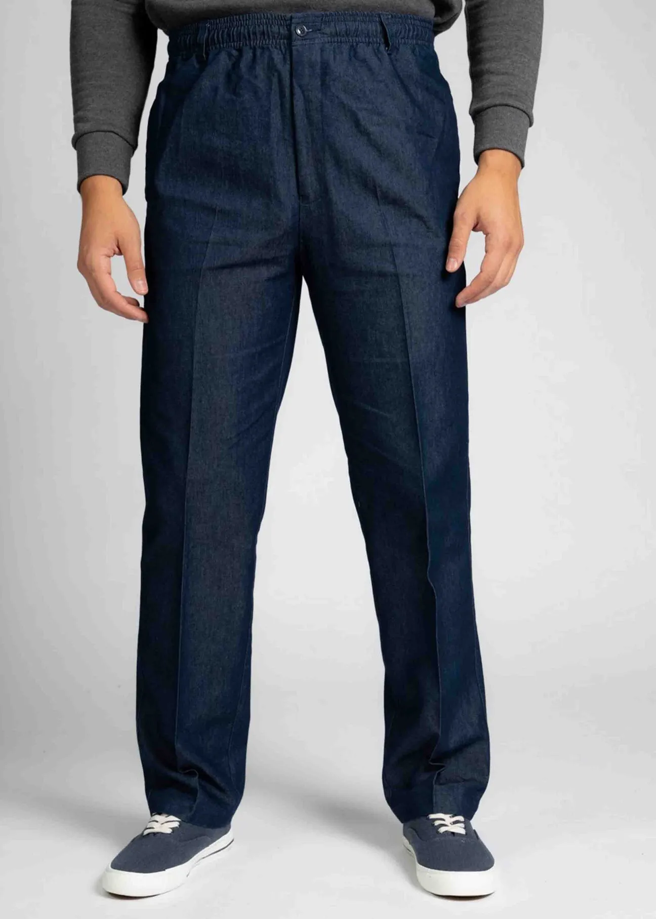 Aubrey Straight Fit Elastic Waist Pull-On Trousers