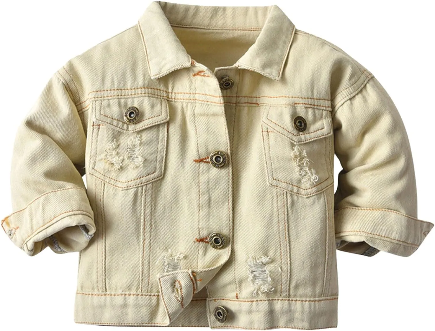 Baby Boys Girls Denim Jacket Kids Toddler Girls Button Down Jeans Jacket Top Teen Coat Outerwear