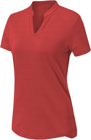 BASUDAM Women's Golf Polo Shirts V-Neck Short Sleeve Collarless Tennis Running T-Shirts Quick Dry