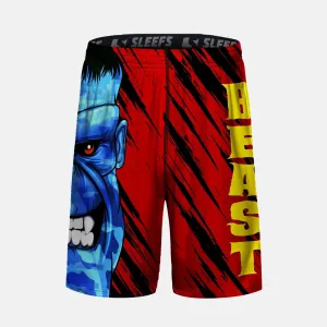 Beast Monster Blue Kids Shorts