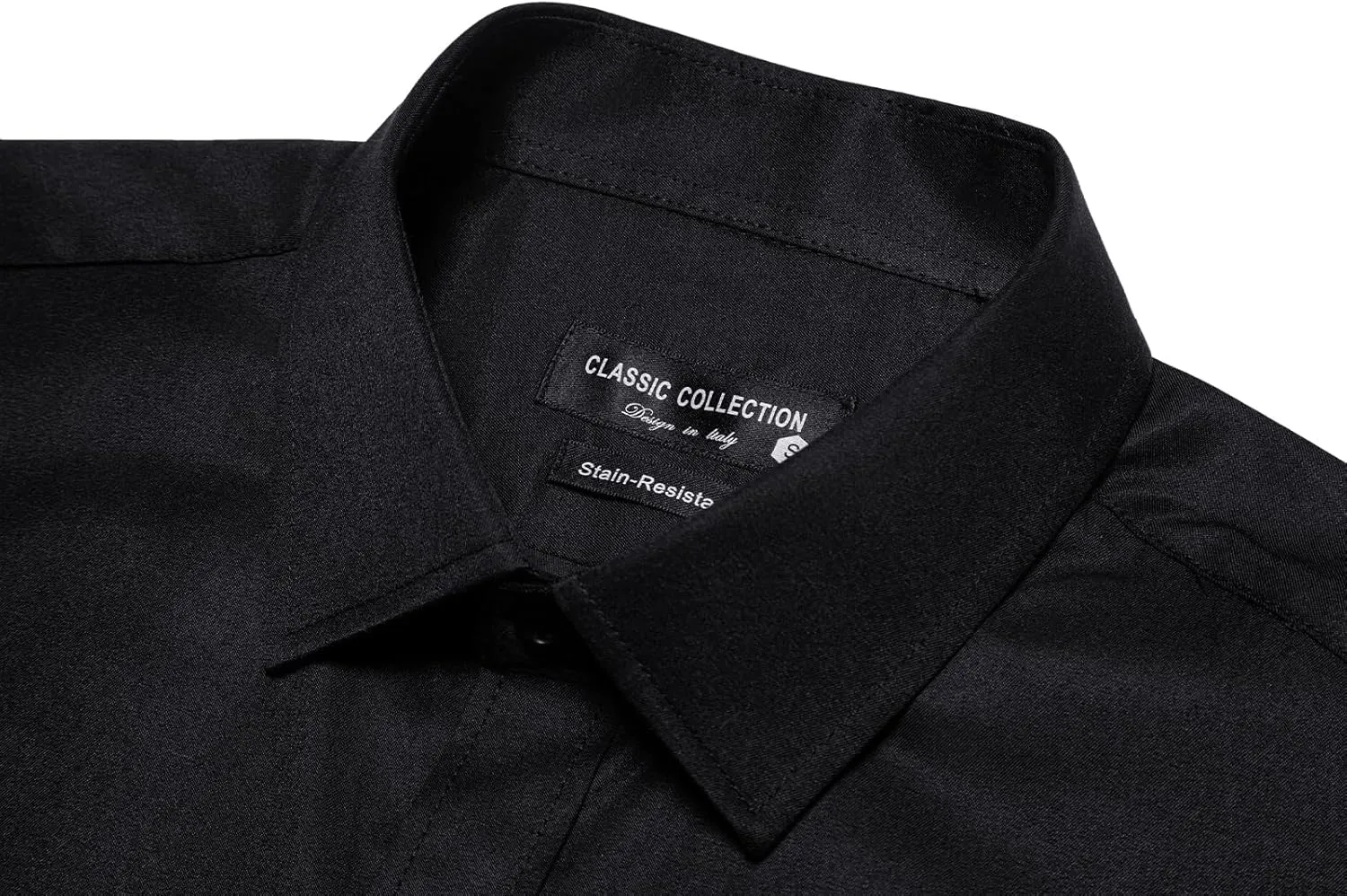 BEILU Men's Stain Shield Short Sleeve Slim Fit Formal Dress Shirts Business Casual Button Down Shirts