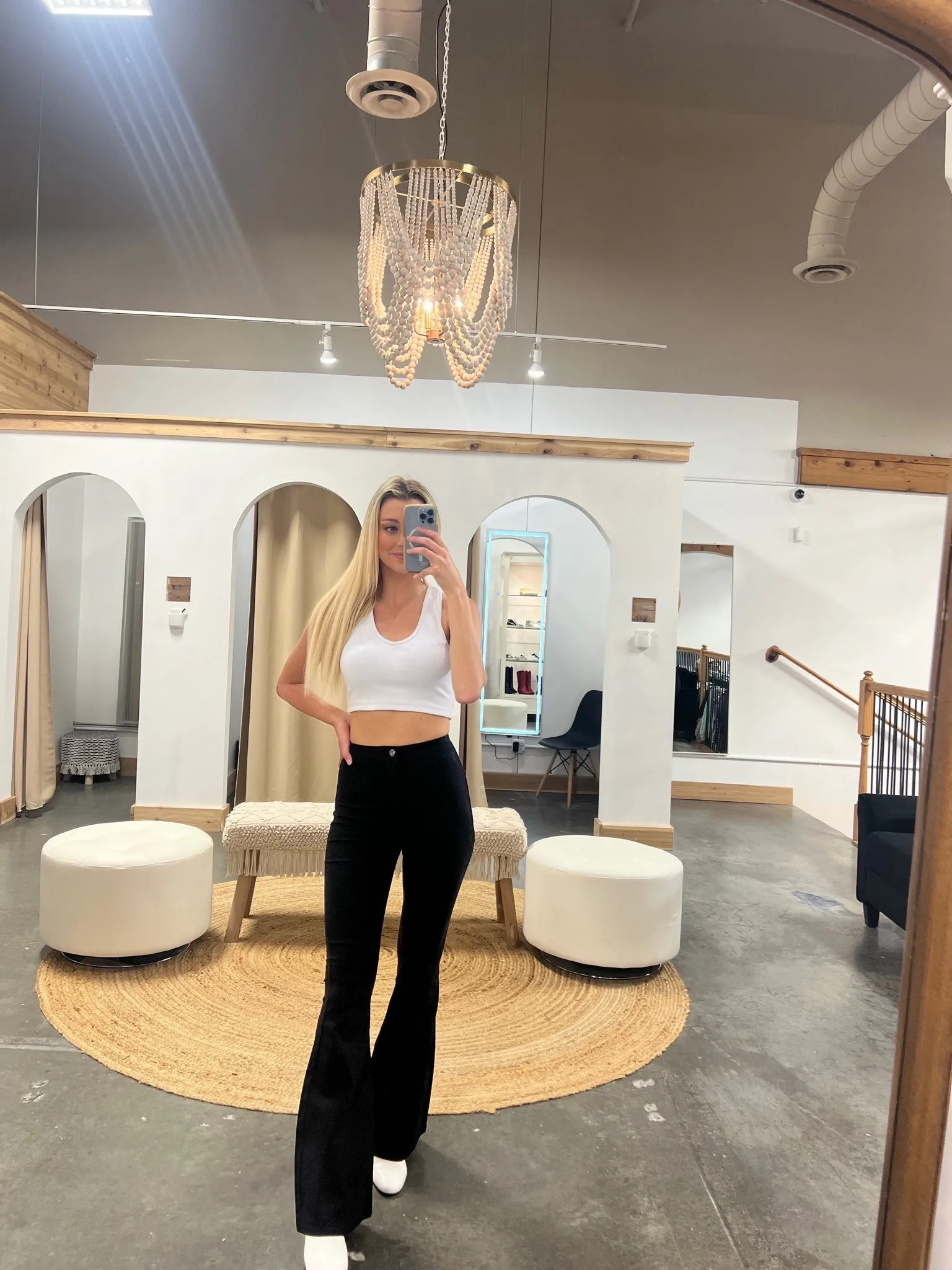 Black Flare Jean