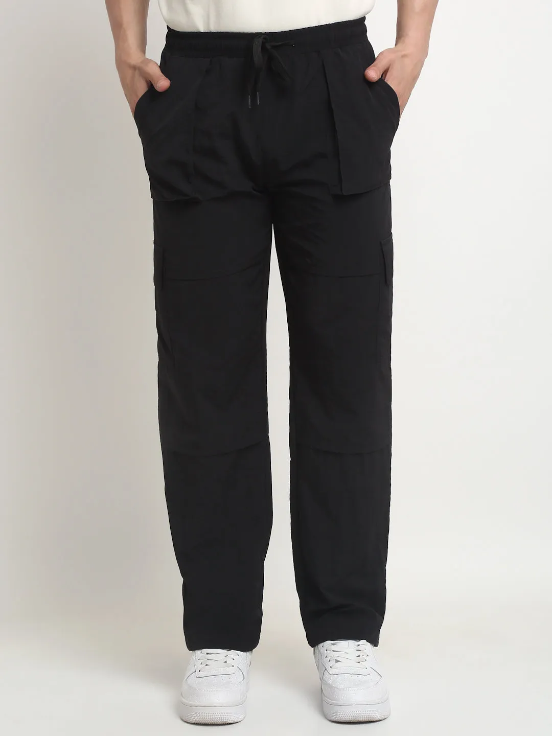 BLACK TECHNICAL CARPENTER CARGO PANTS