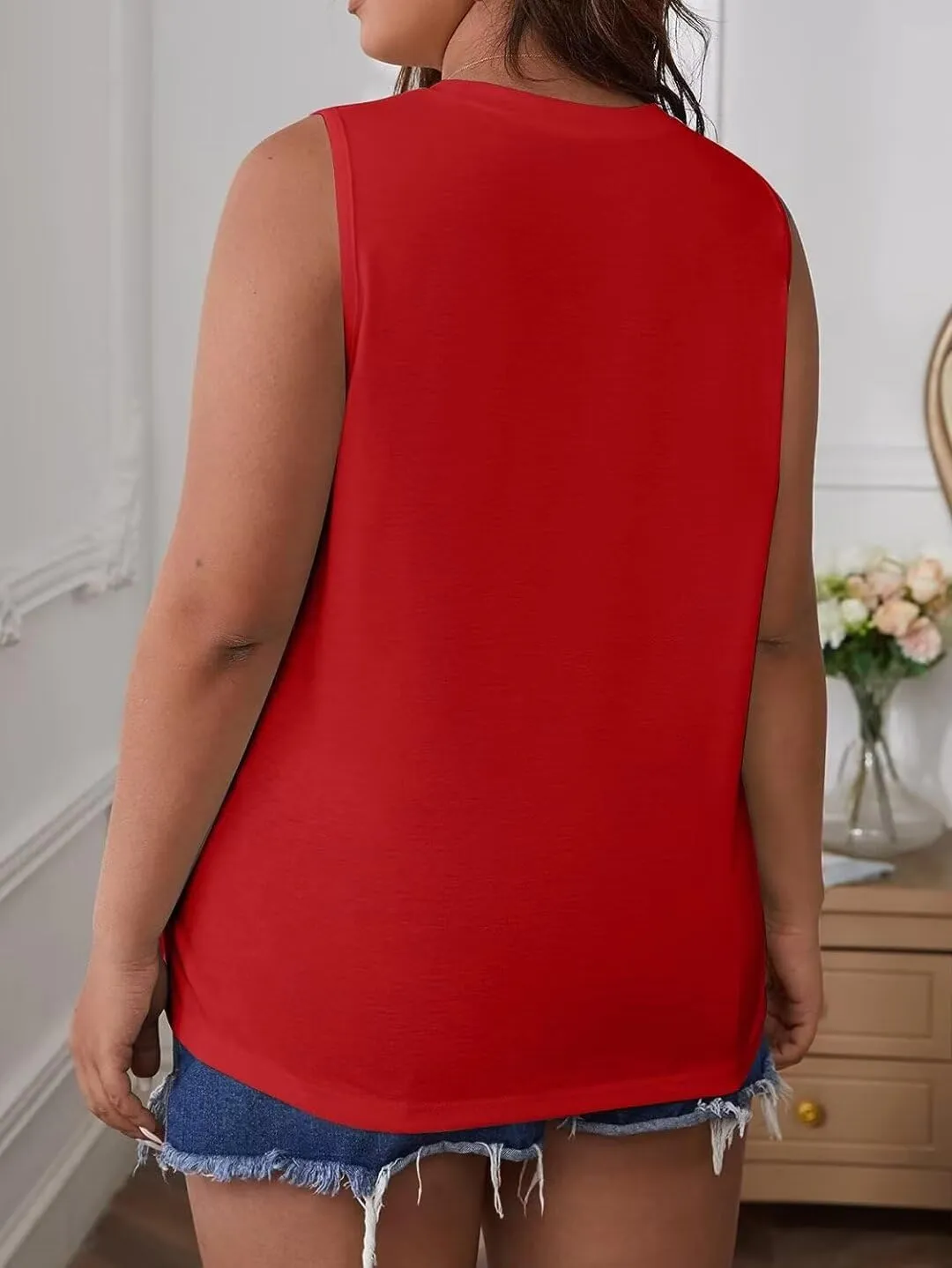 Bliwov Womens Summer Tank Tops Beach Vacation Fashion Outfits Clothes Loose Fit Casual Spring Sleeveless Shirts Blouses