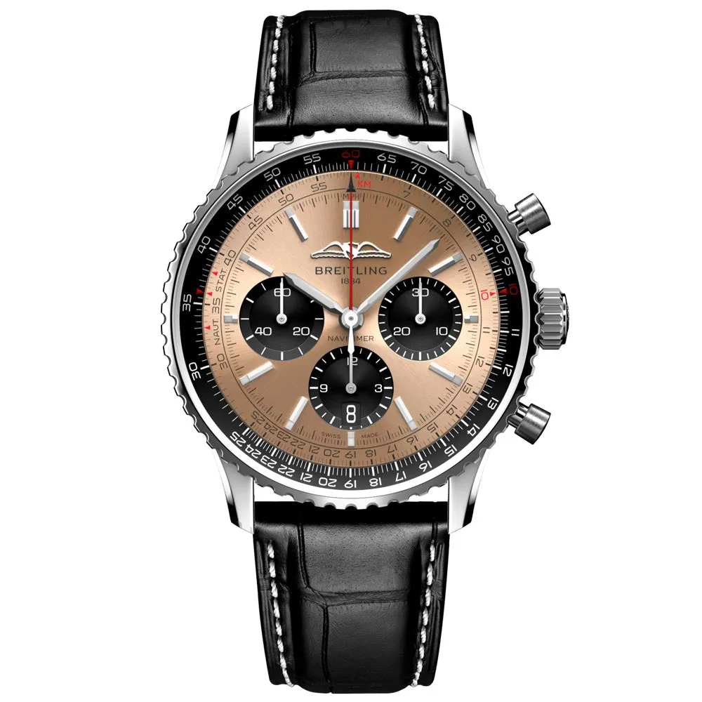 Breitling Navitimer B01 Chronograph 43mm Copper Dial Automatic Gents Watch AB0138241K1P1
