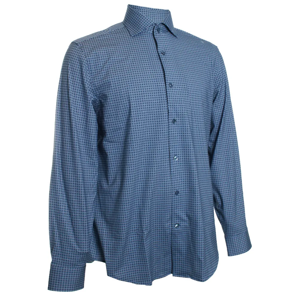 Bugatchi Medallion Cobalt Shirt