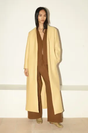 Butter Heavy Boiled Wool Cassia Coat