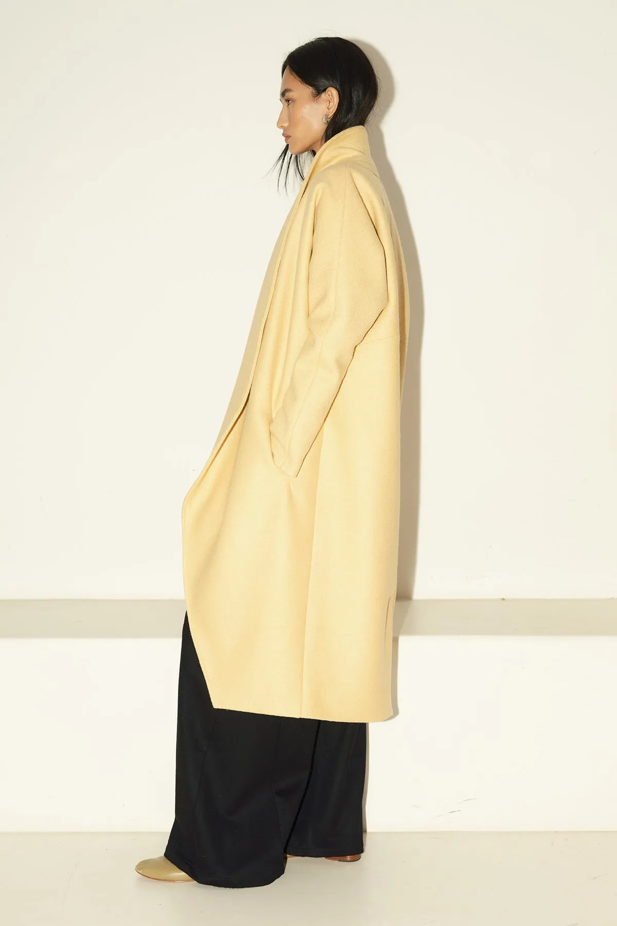 Butter Heavy Boiled Wool Escape Coat