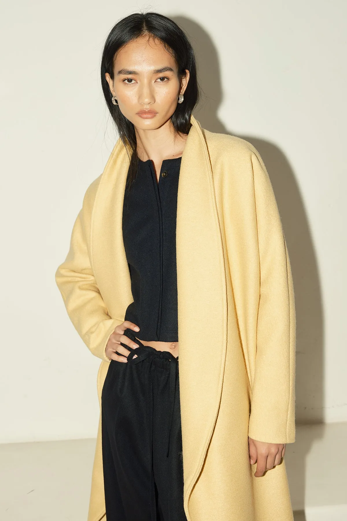 Butter Heavy Boiled Wool Escape Coat