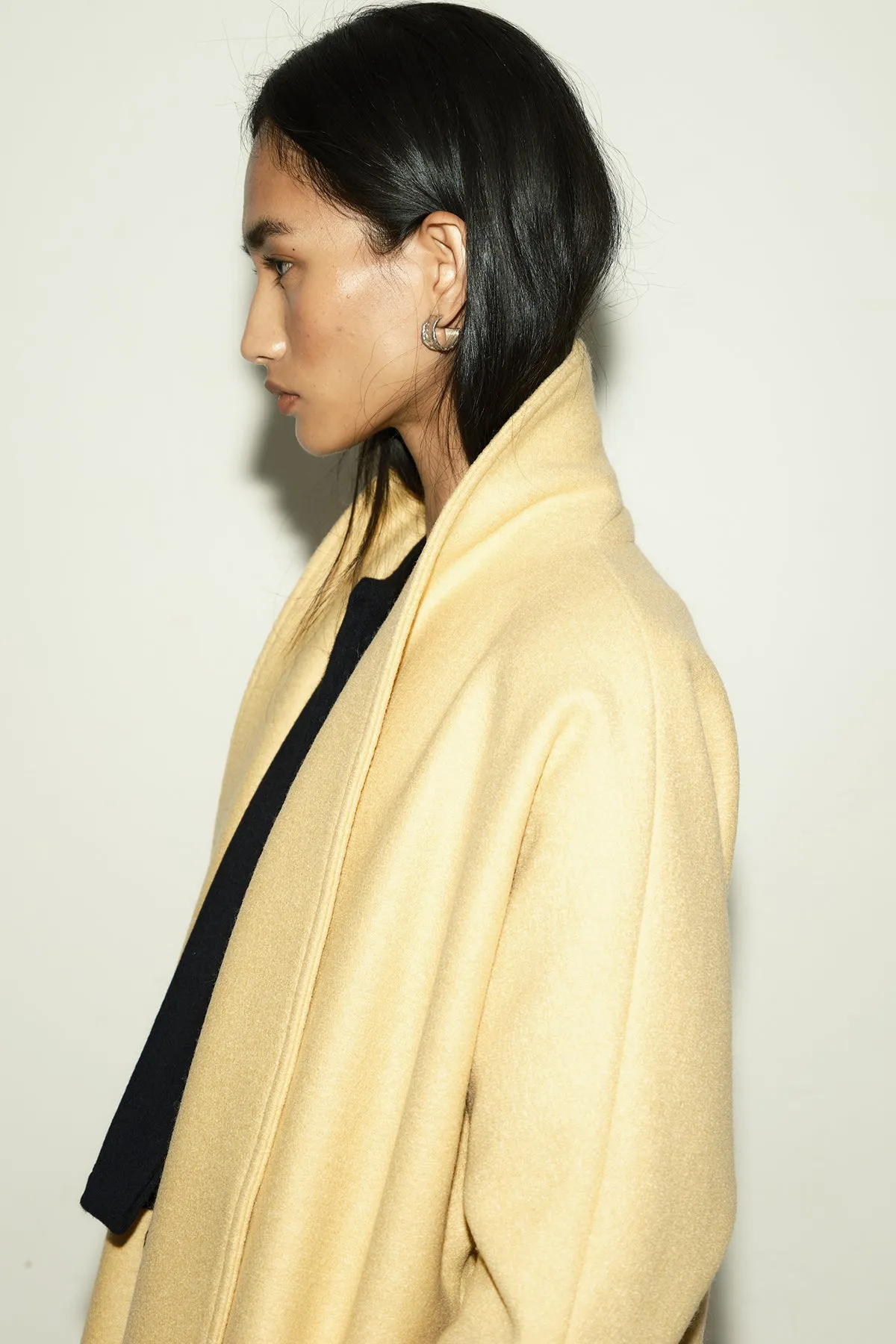 Butter Heavy Boiled Wool Escape Coat