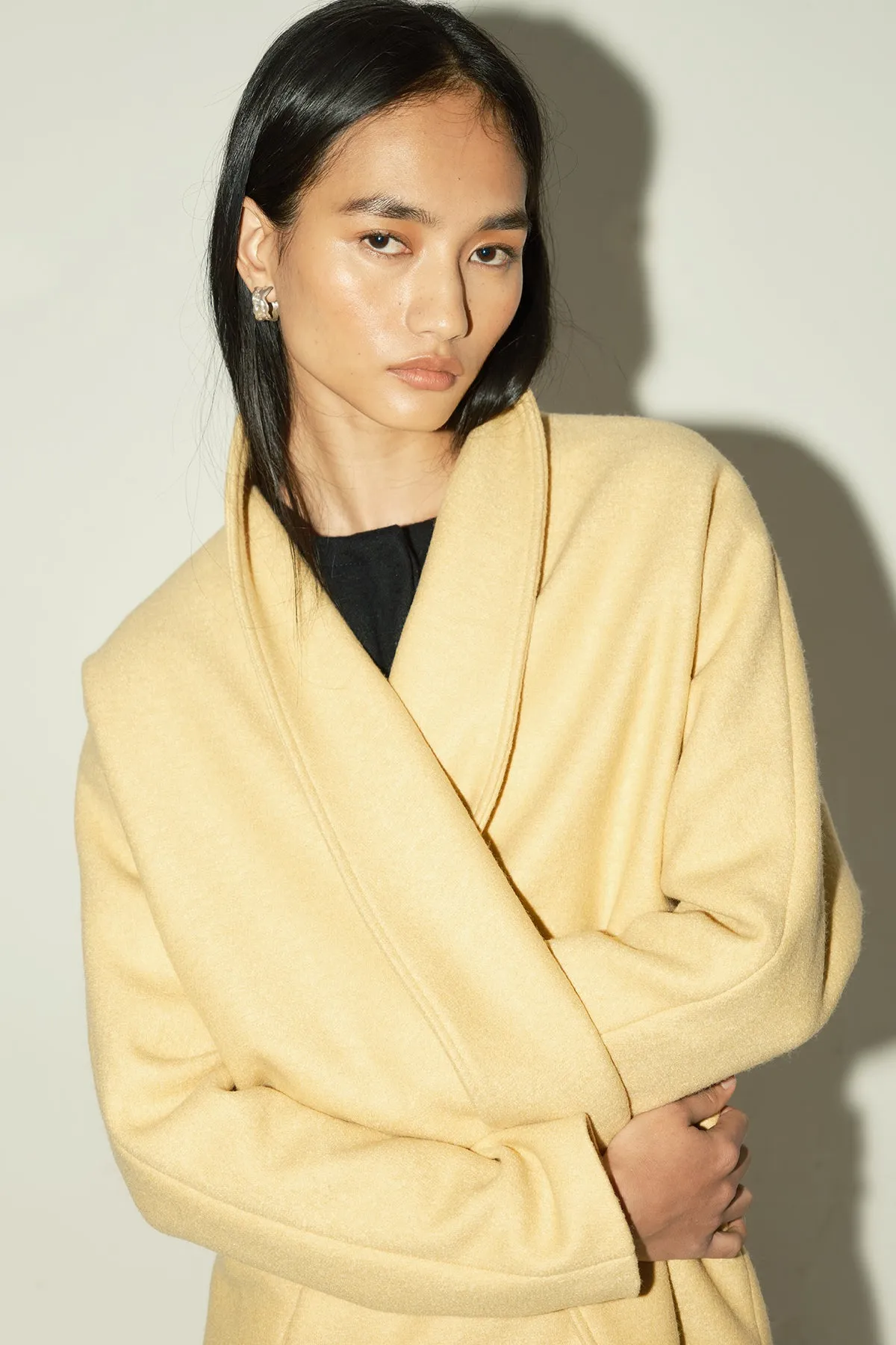 Butter Heavy Boiled Wool Escape Coat