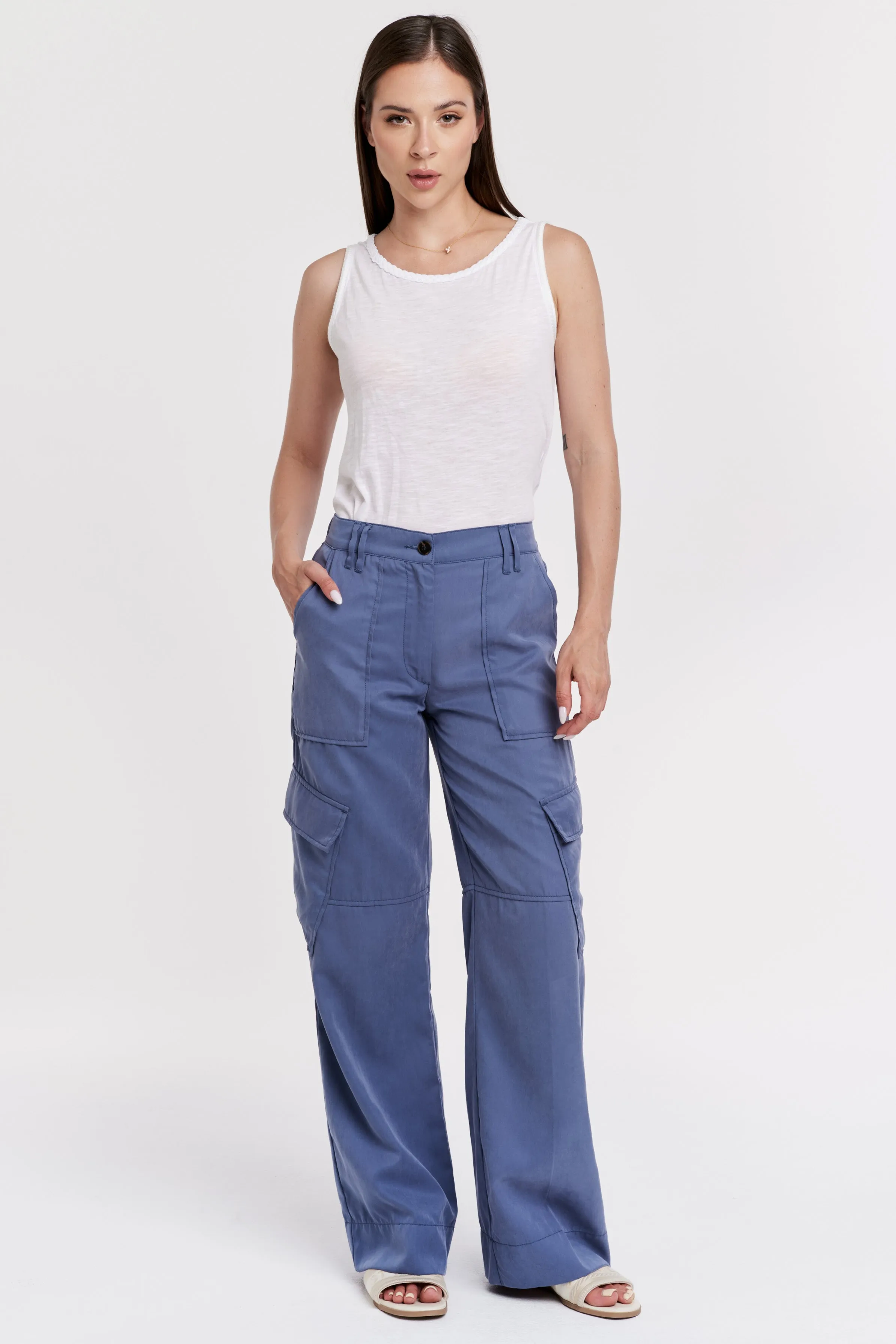 CAIRO CARGO PANT STORMY BLUE NYLON