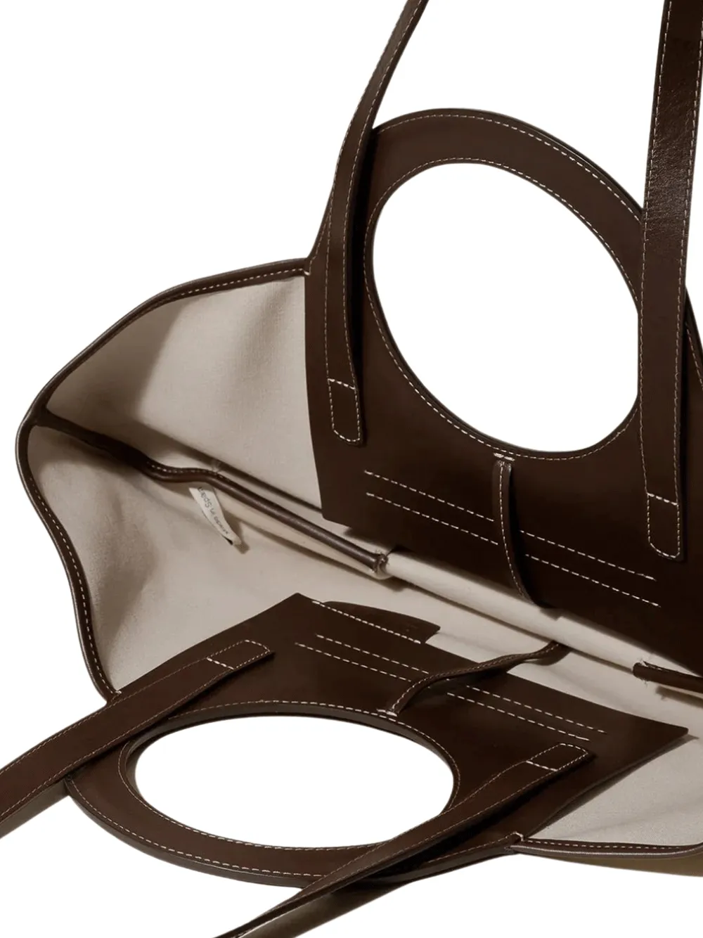 Cala S Leather-Trimmed Canvas Tote