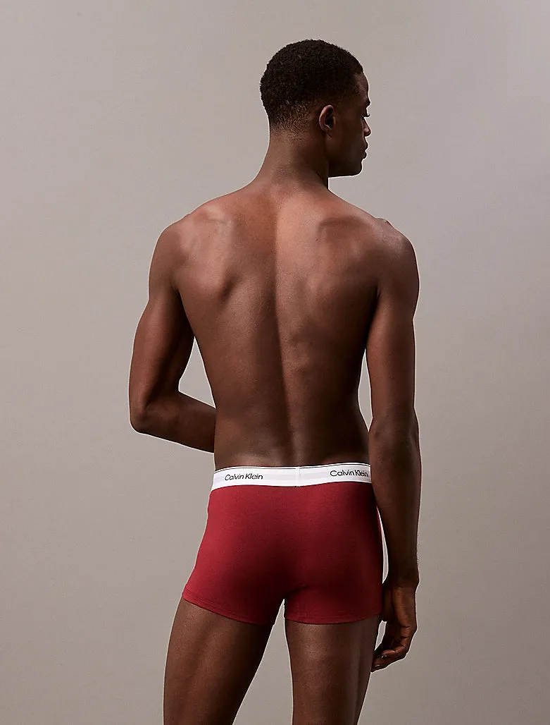 Calvin Klein Mens Modern Cs Holiday Trunk 5 Pack - Blk, Gr H, Syrah, Hsphere Bl, S Trp