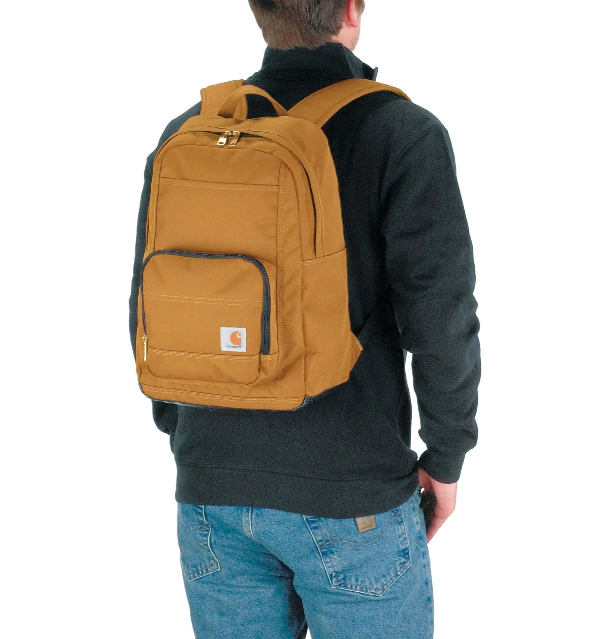 Carhartt Legacy Classic Work Backpack with Padded Laptop Sleeve, Carhartt Brown