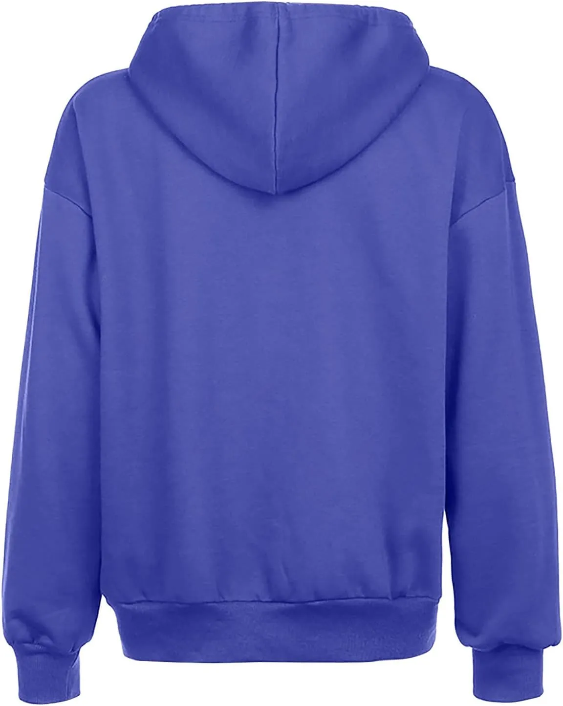 Ceboyel Womens Oversized Hoodie Sweatshirt Full Zip Up Jacket Drawstring Hooded Top Teen Girl Y2k Preppy Clothing with Pocket
