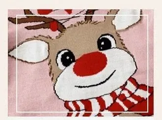 Charming Girls Cozy Reindeer Sweater