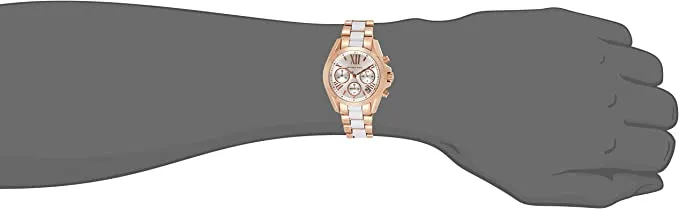 Chosmogragh Watch With Stainless Steel Case And White Dial Dated Multicolor White Strap Watch For Women's Design For Girl Or Woman Best Gift Date Watch MK-6560