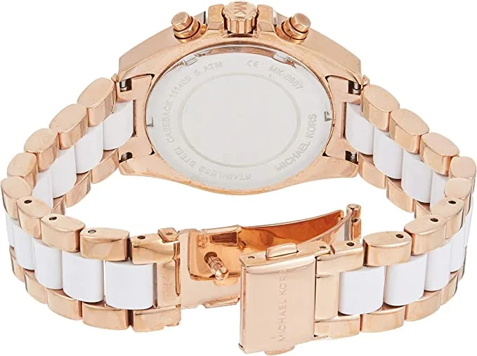 Chosmogragh Watch With Stainless Steel Case And White Dial Dated Multicolor White Strap Watch For Women's Design For Girl Or Woman Best Gift Date Watch MK-6562