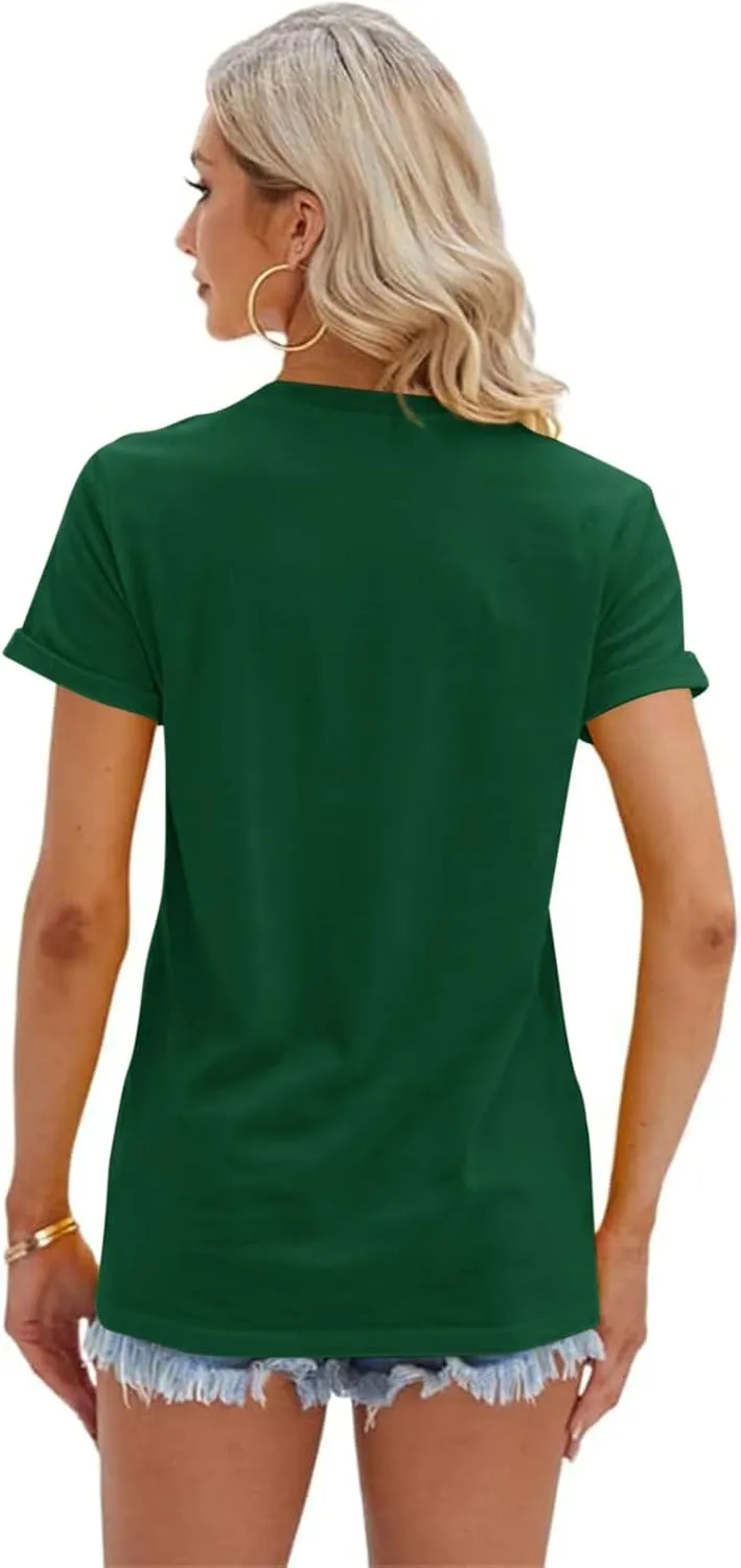 Cicy Bell Women's T Shirts Short Sleeve Tees Sunflower Graphic Loose Summer Tops
