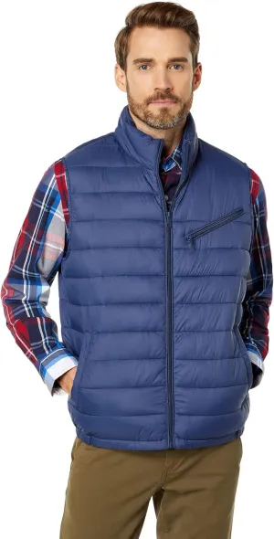 Cole Haan Men's Quilted Puffer Vest with Chest Zip Pocket