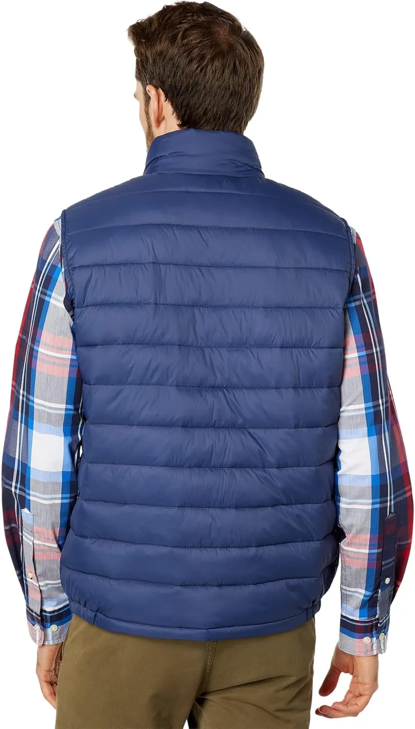 Cole Haan Men's Quilted Puffer Vest with Chest Zip Pocket