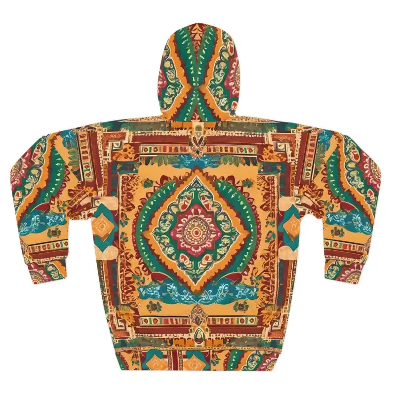 Colorful Indian Pattern Aop Unisex Pullover Hoodie