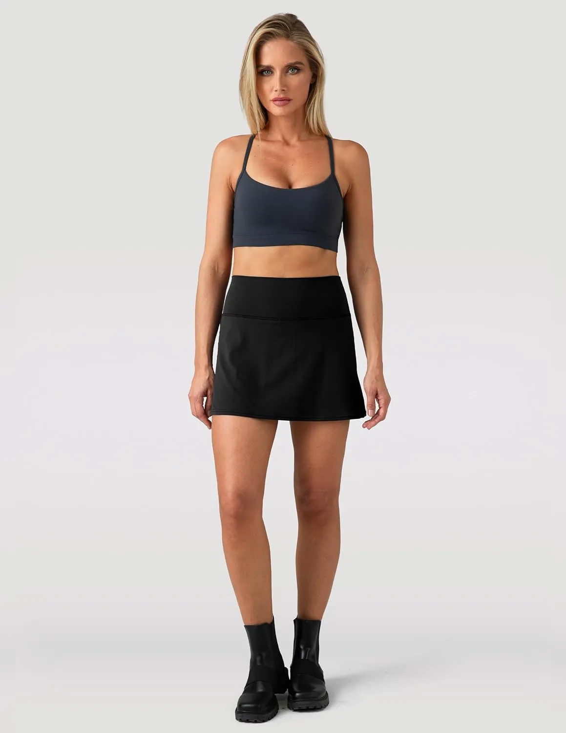 Colorfulkoala Dreamlux Skirts for Women High Rise Athletic Golf Tennis Skorts Built-in Shorts with Pockets