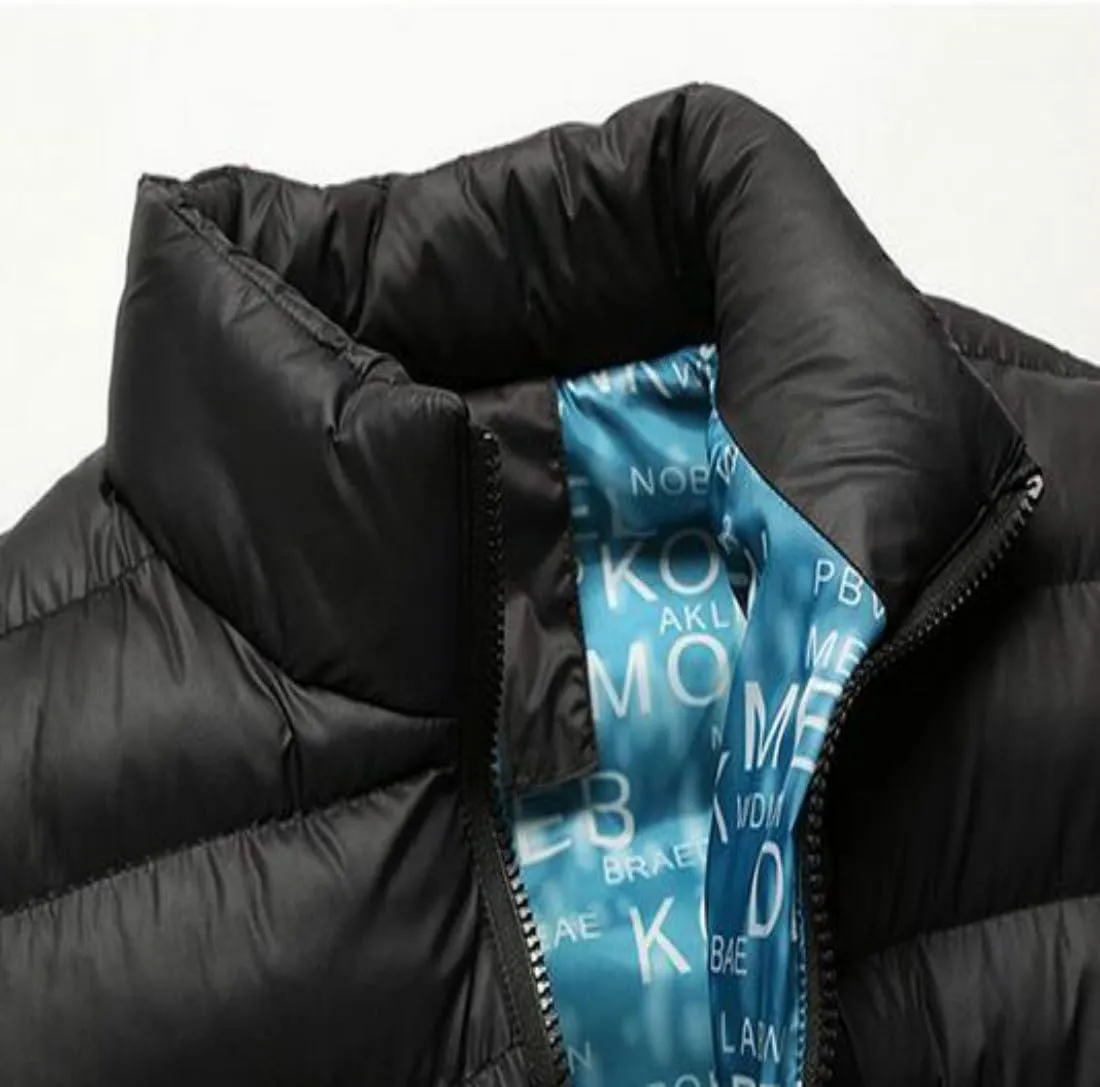 Colygamala Men's Winter Cotton Padded Jacket Sports Quilted Outerwear Coat