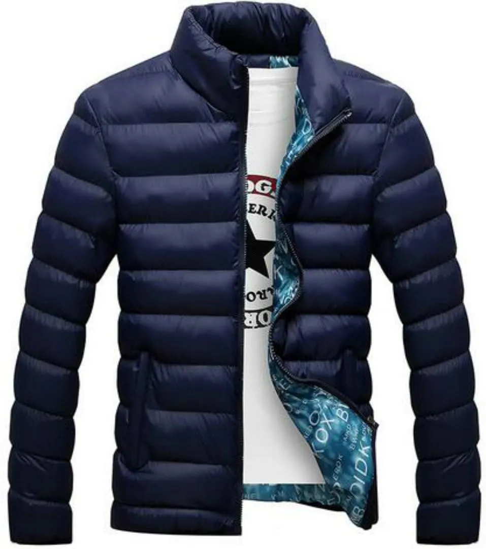 Colygamala Men's Winter Cotton Padded Jacket Sports Quilted Outerwear Coat