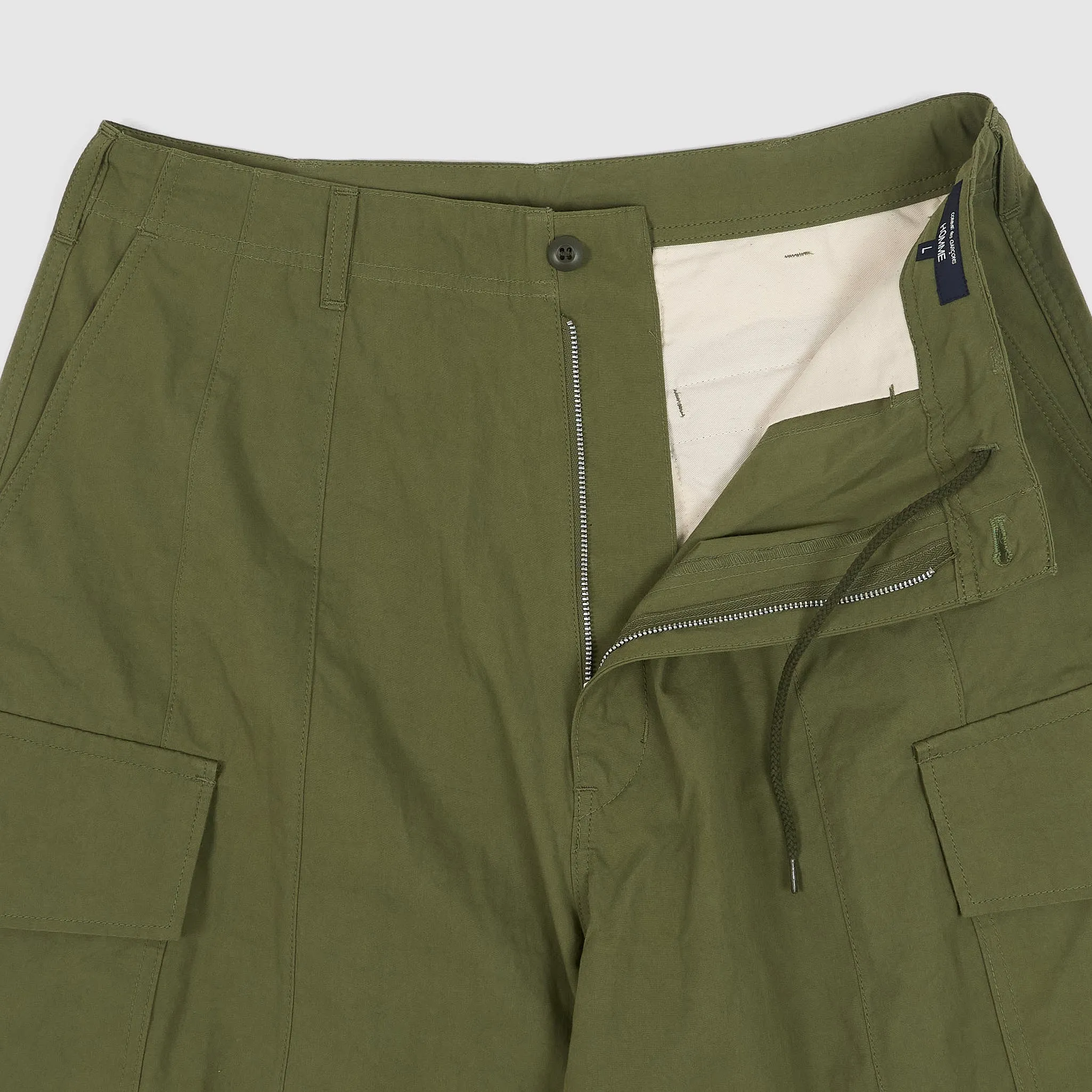 Comme Des Garçons Homme Wide Fitted Cargo Trousers