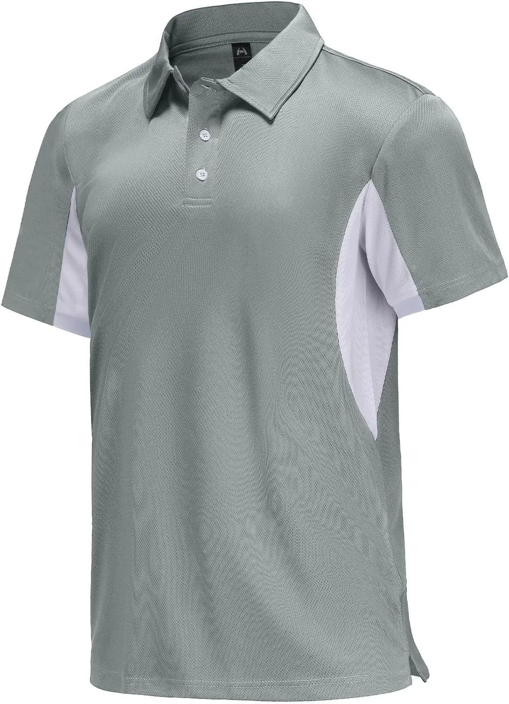 Corna Men's Short Sleeve Polo Shirts L-5XL, UPF 50  Moisture Wicking Casual Performance Dry Fit Golf Shirts