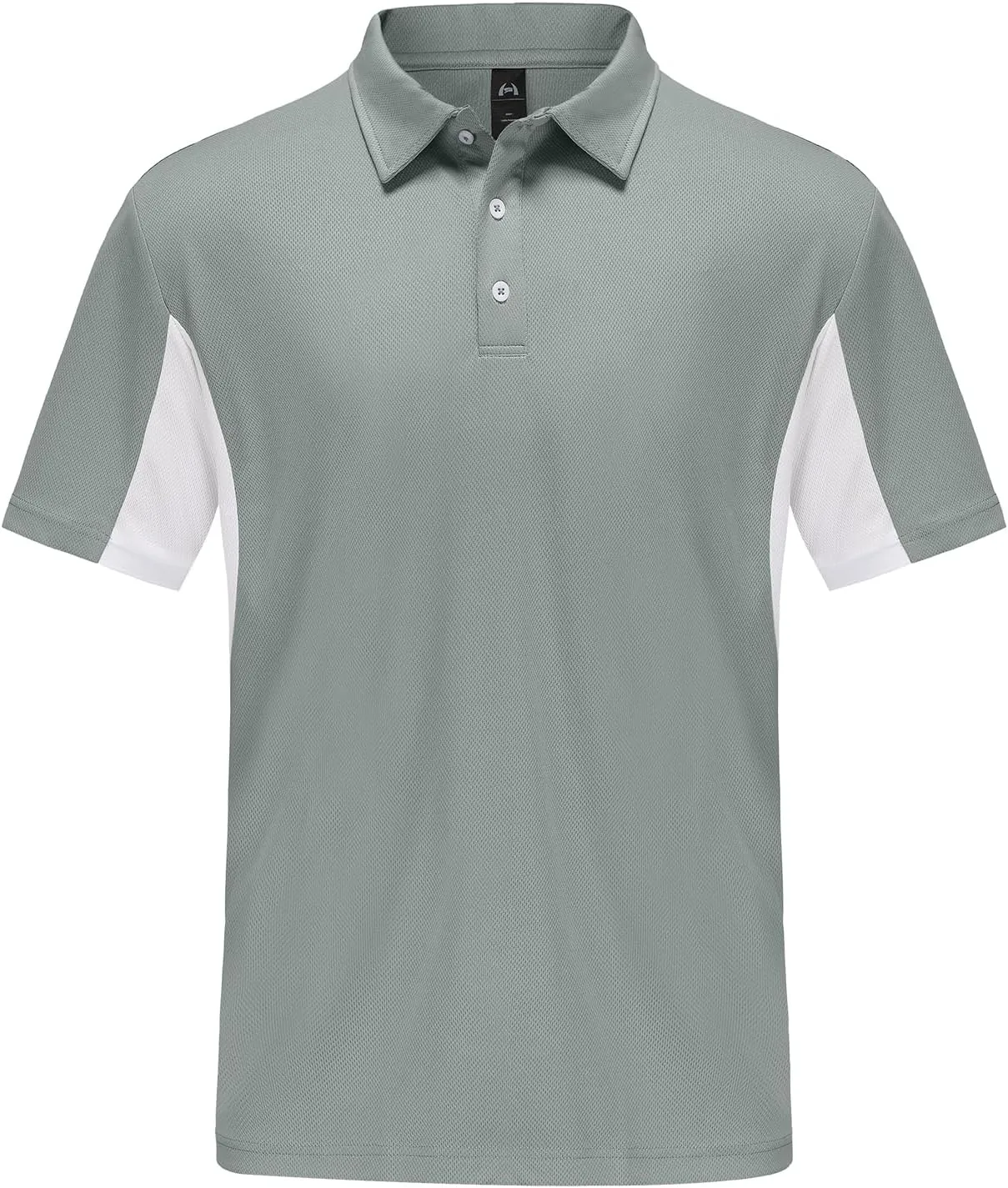 Corna Men's Short Sleeve Polo Shirts L-5XL, UPF 50  Moisture Wicking Casual Performance Dry Fit Golf Shirts