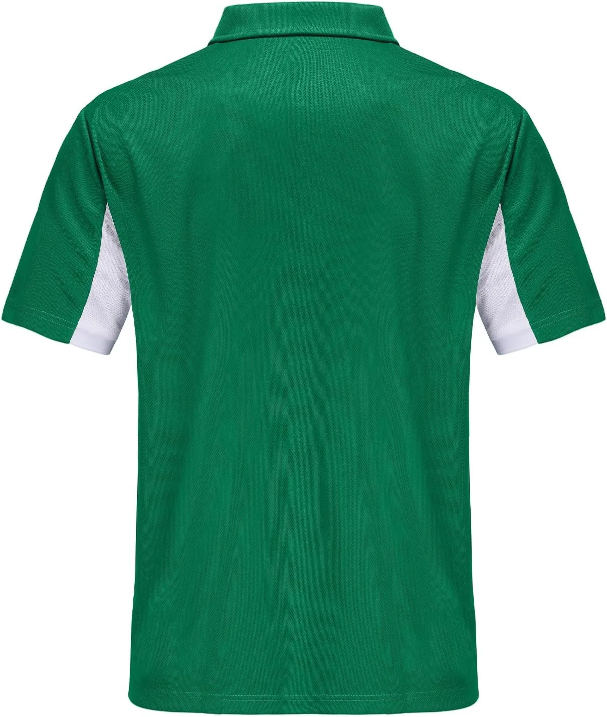 Corna Men's Short Sleeve Polo Shirts L-5XL, UPF 50  Moisture Wicking Casual Performance Dry Fit Golf Shirts