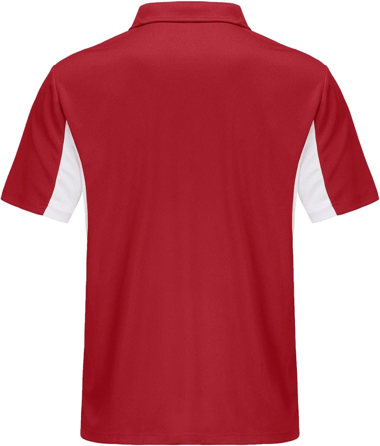 Corna Men's Short Sleeve Polo Shirts L-5XL, UPF 50  Moisture Wicking Casual Performance Dry Fit Golf Shirts